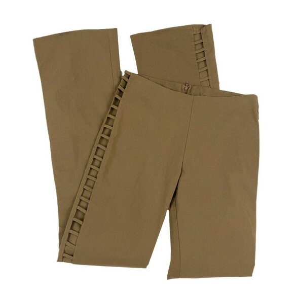 y2k tan side ladder cut out pants by 579 - Picture 1 of 3